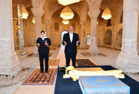   President Ilham Aliyev and First Lady Mehriban Aliyeva attend inauguration of Zangilan Mosque  