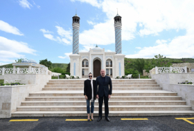  President Ilham Aliyev and First Lady Mehriban Aliyeva attend inauguration of Zangilan Mosque 