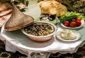 Azerbaijani cuisine: Basqal`s beech leaf Dolma - recipe and preparation 