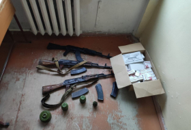   Weapons and ammunition discovered in Azerbaijan's Khankendi city  