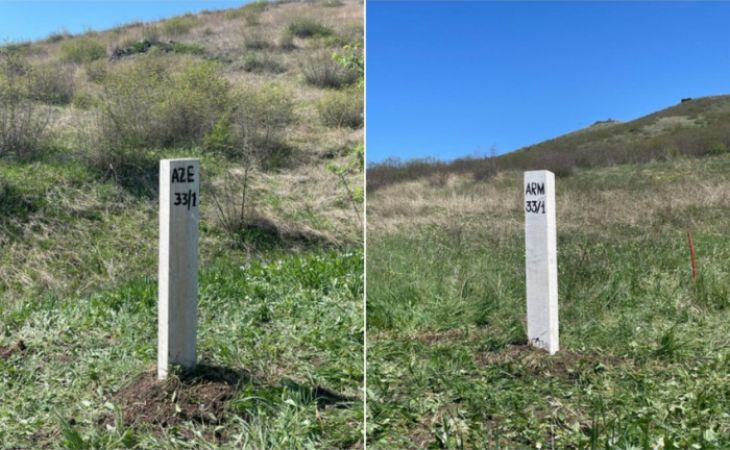  First border marker installed on Azerbaijan-Armenia border - <span style="color: #ff0000;"> PHOTO </span> 