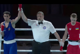 Boxer Omar Aslanli seals Azerbaijan`s another gold at European Championships