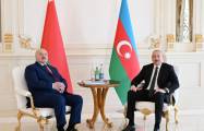  Presidents of Azerbaijan and Belarus hold one-on-one meeting  