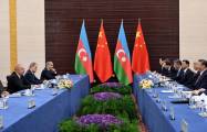  Azerbaijani, Chinese presidents meet in Astana 