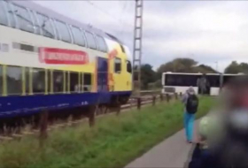 180 passengers evacuated after train collides with deer in Germany