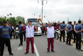 Journey of Baku 2015 Flame arrives in Beylagan - V?DEO