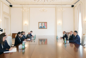 President Ilham Aliyev receives delegation led by president of Italian Senate