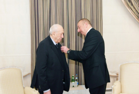 President Ilham Aliyev presents 