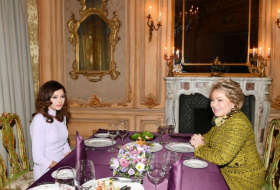   Mehriban Aliyeva had joint dinner with Chairperson of Russian Federation Council   