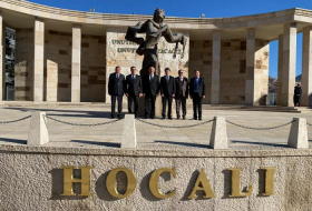   Chairman of Azerbaijani community of Nagorno-Karabakh region visits Khojaly monuments in Ankara   
