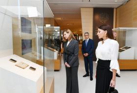   Ukrainian first lady Elena Zelenskaya visits Heydar Aliyev Center  