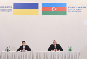  Azerbaijani, Ukrainian presidents attend business forum in Baku  