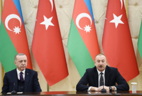  Azerbaijani, Turkish presidents make press statements 