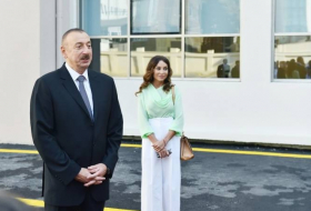  Azerbaijani president and first lady attend openings in Ganja- UPDATED  