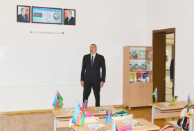  President Ilham Aliyev inaugurates secondary school named after national hero Albert Agarunov - UPDATED