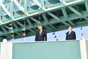 President Ilham Aliyev attends opening of ground passage in Baku - PHOTOS