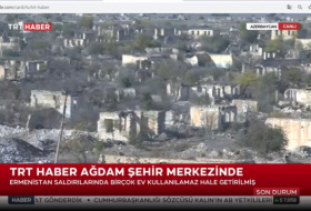 TRT Haber broadcasts video report from Aghdam region