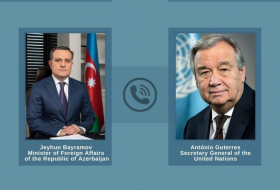   Azerbaijani FM had a telephone conversation with UN Secretary General   