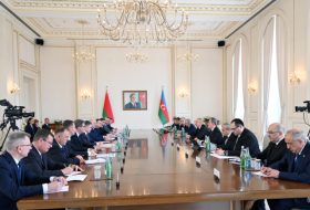 Expanded meeting between President Ilham Aliyev, President Aleksandr Lukashenko kicks off