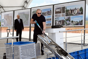   President Ilham Aliyev lays foundation stone for several villages in Jabrayil district  