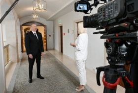  President Ilham Aliyev was interviewed by Euronews TV channel 