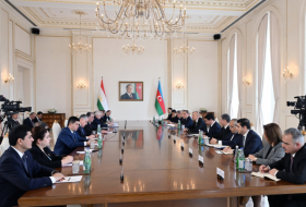   Presidents of Azerbaijan and Tajikistan hold expanded meeting   