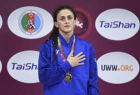 Azerbaijani female wrestler becomes European champion