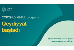 COP29 Azerbaijan Presidency’s Volunteer Programme launched 