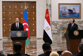Presidents of Azerbaijan and Egypt made press statements