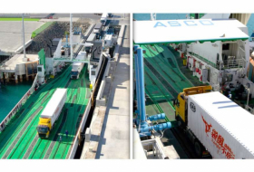   First Chinese trucks sent via Middle Corridor delivered to Azerbaijan by ASCO vessel  
