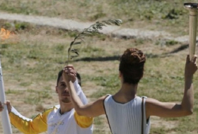 Olympic torch for Rio games lit at ancient Greek site