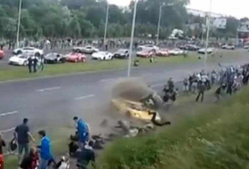 Car plows into crowd of people in Mexico, injuring 10 people