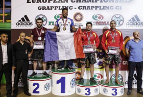 Azerbaijani grappling wrestler wins European silver 