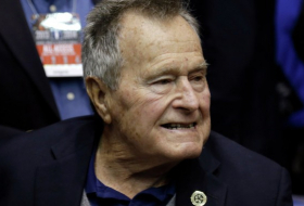 Ex US President George Bush senior breaks neck bone