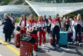 World champions arriving in Baku for FIG World Cup Final in Rhythmic Gymnastics 
