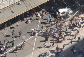 Pedestrians hit by vehicle on Melbourne's Flinders Street, police say