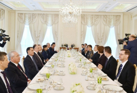 President Aliyev hosts dinner reception in honor of Hungarian PM