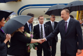 President Ilham Aliyev arrives in Austria for official visit