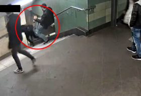 Police arrest Berlin metro attacker who kicked woman down stairs in random act of violence -VIDEO