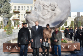 President Aliyev unveils Garayev monument