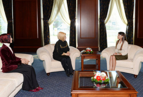 Azerbaijan`s first lady meets spouse of Turkish Premier -PHOTOS