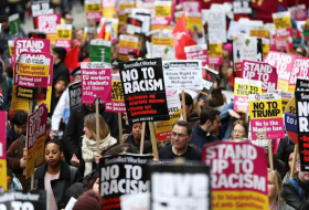 About 30,000 take part in London march against racism, discrimination in UK, US