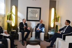 Ilham Aliyev meets Executive Chairman of World Economic Forum