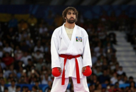 Rafael Aghayev in karate finals of Baku 2017