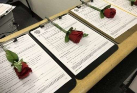 Marriage license kiosk opens up at Vegas airport in time for Valentine's Day