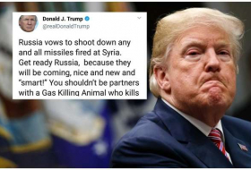 Trump warns Russia on Syria missile threat