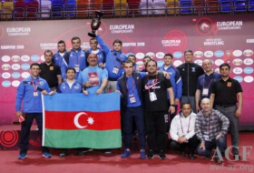 Azerbaijani Greco-Roman wrestling team rank 3rd in European championship medal table