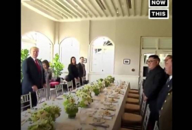 Nice, handsome and thin: Kim Reacts to Trump's joke, goes viral - VIDEO