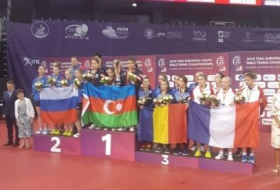 Azerbaijan`s female table tennis team win European Youth Championships