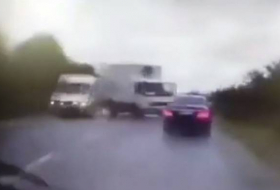 WATCH moment presidential car smashes into truck in Moldova -NO COMMENT